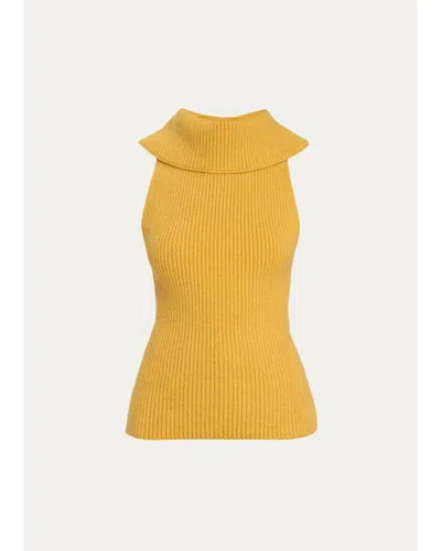 Ossou Isla Wool-blend Tank In Sungold