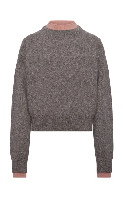 Ossou Jonas Alpaca-wool Pullover In Gray