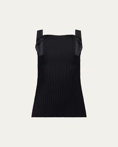 Ossou Look Knit Tank Top In Purple