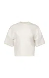 Ossou Rift Cotton-blend T-shirt In White