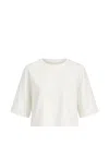 Ossou Rift Cropped T-shirt In White