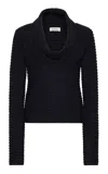 Ossou Rove Cotton Sweater In Black