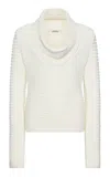 Ossou Rove Cotton Sweater In White