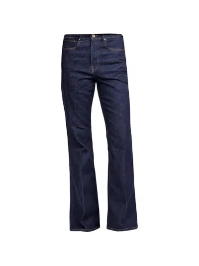 Ossou Spur High-rise Jeans In 블루