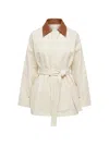 Ossou Sweep Belted Jacket In Multi