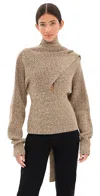 Ossou Wright Cashmere-blend Sweater In Sorrel Melange