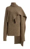 Ossou Wright Wool-blend Sweater In Brown