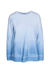 OST 3/4 SLEEVE OMBRE PULLOVER IN AQUA