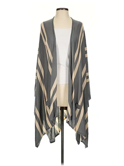 Pre-owned Ost Poncho In Gray
