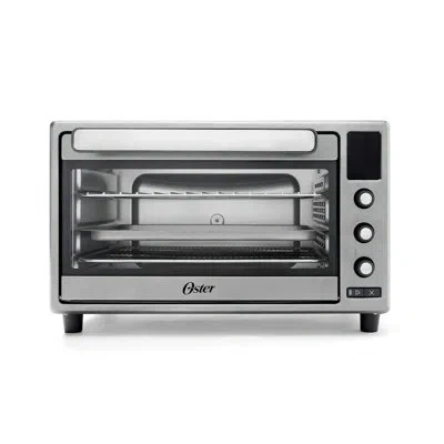 Oster 10 Function Digital Display Air Fryer Oven, Toaster Oven, Countertop Oven In Silver