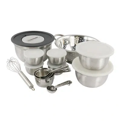 Oster 27 Piece All-in-one Cooking Tool Set - Ideal For Prepping In Silver