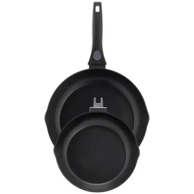 Oster 3 Piece Nonstick Aluminum Frying Pan Set In Black