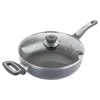 Oster 3.5 Quart Aluminum Saute Pan With Lid In Gray