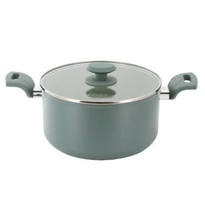 Oster 6 Quart Ceramic Nonstick Aluminum Dutch Oven In Green