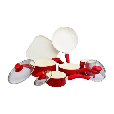 Oster 9-pc. Cookware Set In Red