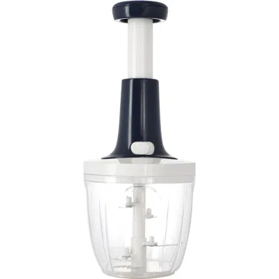 Oster 9x5" Push Top Stainless Steel Vegetable Chopper In Blue