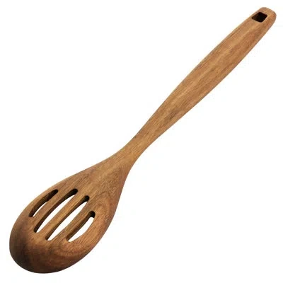 Oster Acacia Wood Slotted Spoon Cooking Utensil In Brown