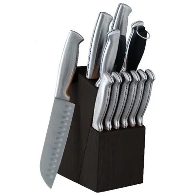 Oster Baldwyn 14 Piece Knife Block Set In Silver
