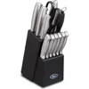 Oster Baldwyn 14 Piece Stainless Steel Cutlery Block Set In Silver