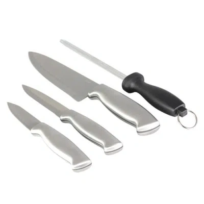 Oster Baldwyn 4 Piece Stainless Steel Cutlery Knife Set In Silver