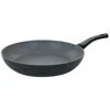 Oster Bastone 12 Inch Aluminum Nonstick Frying Pan In Speckled Gray In Black