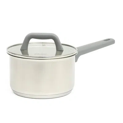 Oster Beauford 2 Quart Stainless Steel Saucepan With Lid In Silver In Gray