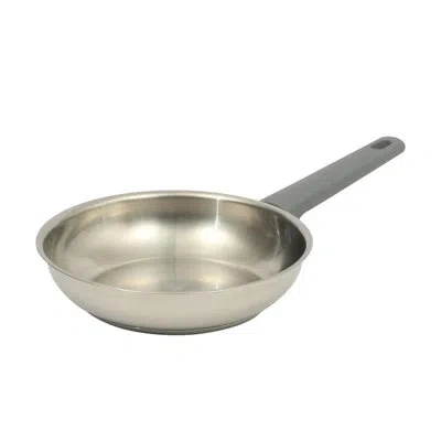 Oster Beauford 8 Inch Stainless Steel Frying Pan With Soft-touch Handle In Silver