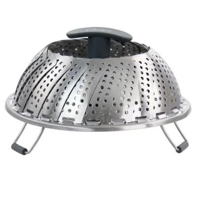 Oster Bluemarine Expandable Stainless Steel Steamer Basket In Silver