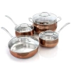 Oster Carabello 9 Piece Stainless Steel Cookware Combo Set In Brown