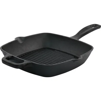 OSTER OSTER CASTAWAY 10 INCH SQUARE CAST IRON GRILL PAN WITH POURING SPOUTS