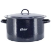 Oster Castillo 11 Quart Enamel On Steel Stock Pot With Lid In Blue
