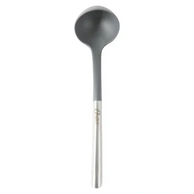 Oster Chadswyck 13 Inch Nylon Ladle With Stainless Steel Handle In Silver In Gray