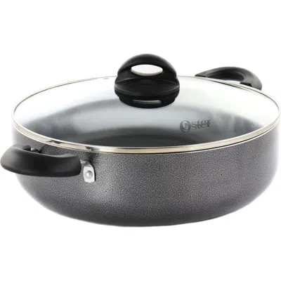 Oster Clairborne 6 Quart Nonstick Aluminum Everyday Pan In Grey In Gray