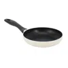 Oster Clairborne 8 Inch Round Nonstick Aluminum Frying Pan In Linen In White