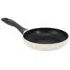 Oster Clairborne 9.5 Inch Round Nonstick Aluminum Frying Pan In Linen In White