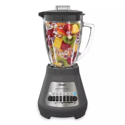Oster Classic Duralast 8 Speed Blender With 6 Cup Glass Blending Jar In Grey In Gray