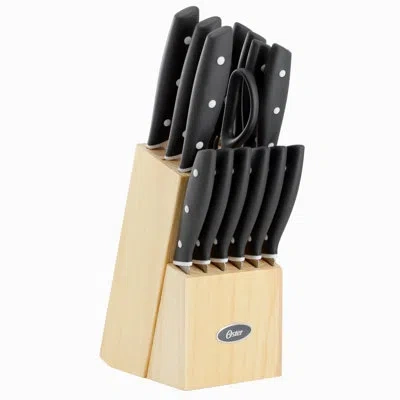 Oster Collister 15 Piece Stainless Steel Cutlery Set In Black