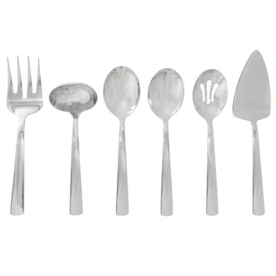 Oster Eastleigh 6 Piece Stainless Steel Hostess Set With Mirror Polish Finish