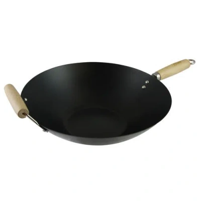 Oster Findley 13.7 In. Carbon Steel Wok In Black