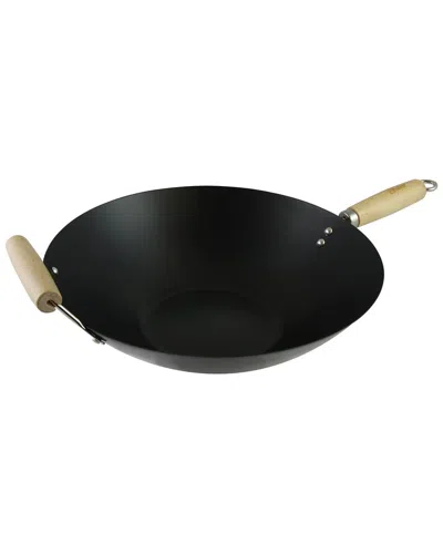 Oster Findley 13.7 In. Carbon Steel Wok In Black