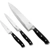 Oster Ginley 3 Piece Stainless Steel Cutlery Set In Black