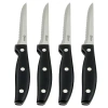 Oster Granger 4 Pack 4.5 Inch Steak Knife Set In Black In Black