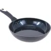 Oster Hawke 9.5 Inch Ceramic Nonstick Aluminum Frying Pan In Dark Blue In Blue