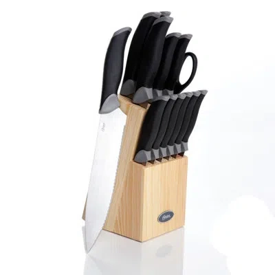 Oster Lindbergh 14 Piece Knife Block Set In Black