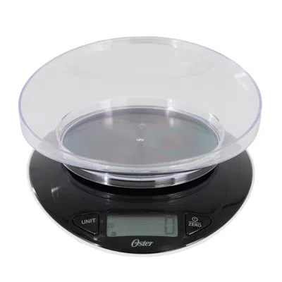 Oster Lydell 2 Piece Digital Kitchen Scale With Bowl In Black