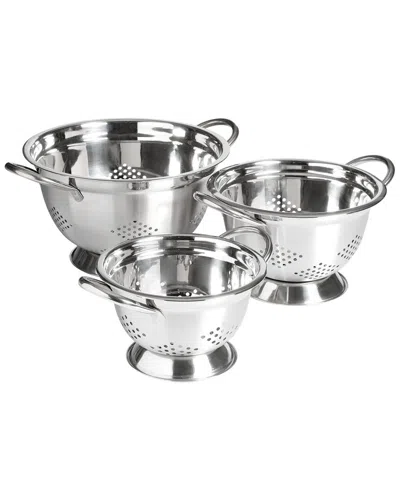 Oster Metaline 3pc Stainless Steel Kitchen Col & Er Set In Silver