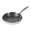 Oster Modessa 8 Inch Nonstick Triply Stainless Steel Frying Pan In Silver In Silver