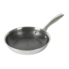 Oster Modessa 8 Inch Nonstick Triply Stainless Steel Frying Pan In Silver