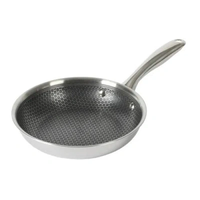 Oster Modessa 8 Inch Nonstick Triply Stainless Steel Frying Pan In Silver