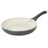 Oster Ridge Valley 10 Inch Aluminum Nonstick Frying Pan In Grey In Gray